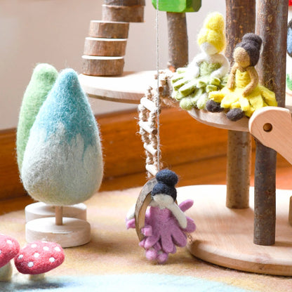 Felt Waldorf Pocket Doll - Yellow Dress