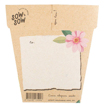 Happy Birthday Zinnia - Gift of Seeds