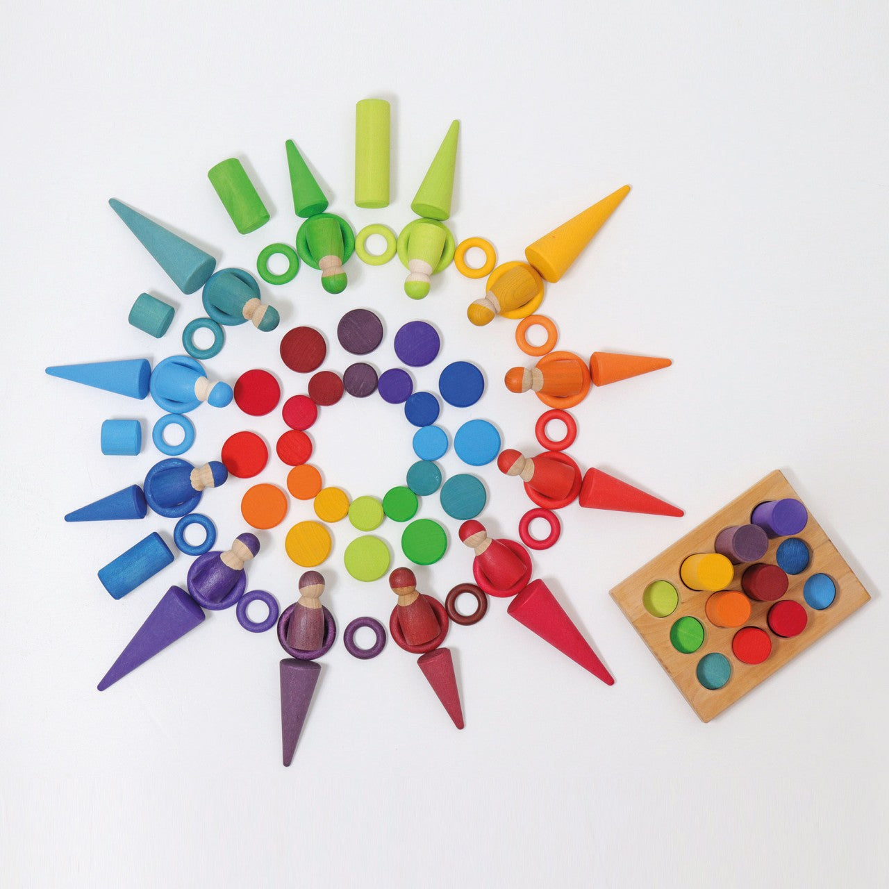 Grimm’s Rollers Small Sorting Game Rainbow