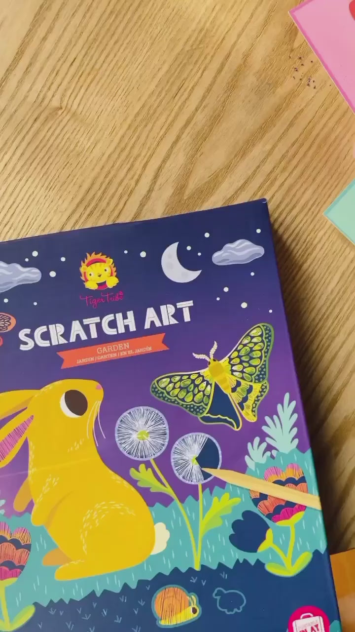 Tiger Tribe - Scratch Art - Garden