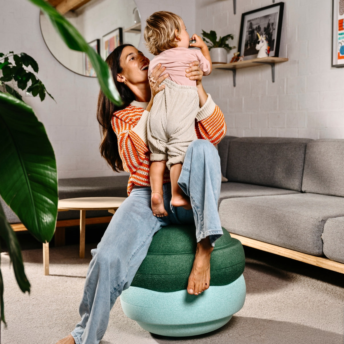 Stapelstein Balance Stepping Stones Grow XL Dark Green from Australia