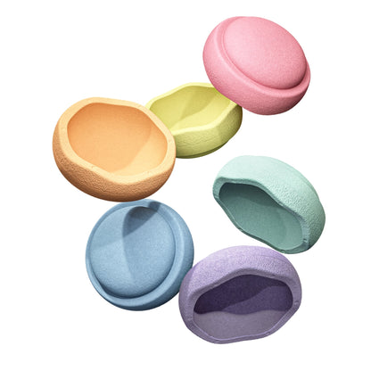 Stapelstein | Stepping Stones - Original (Set of 6, Rainbow Pastel)
