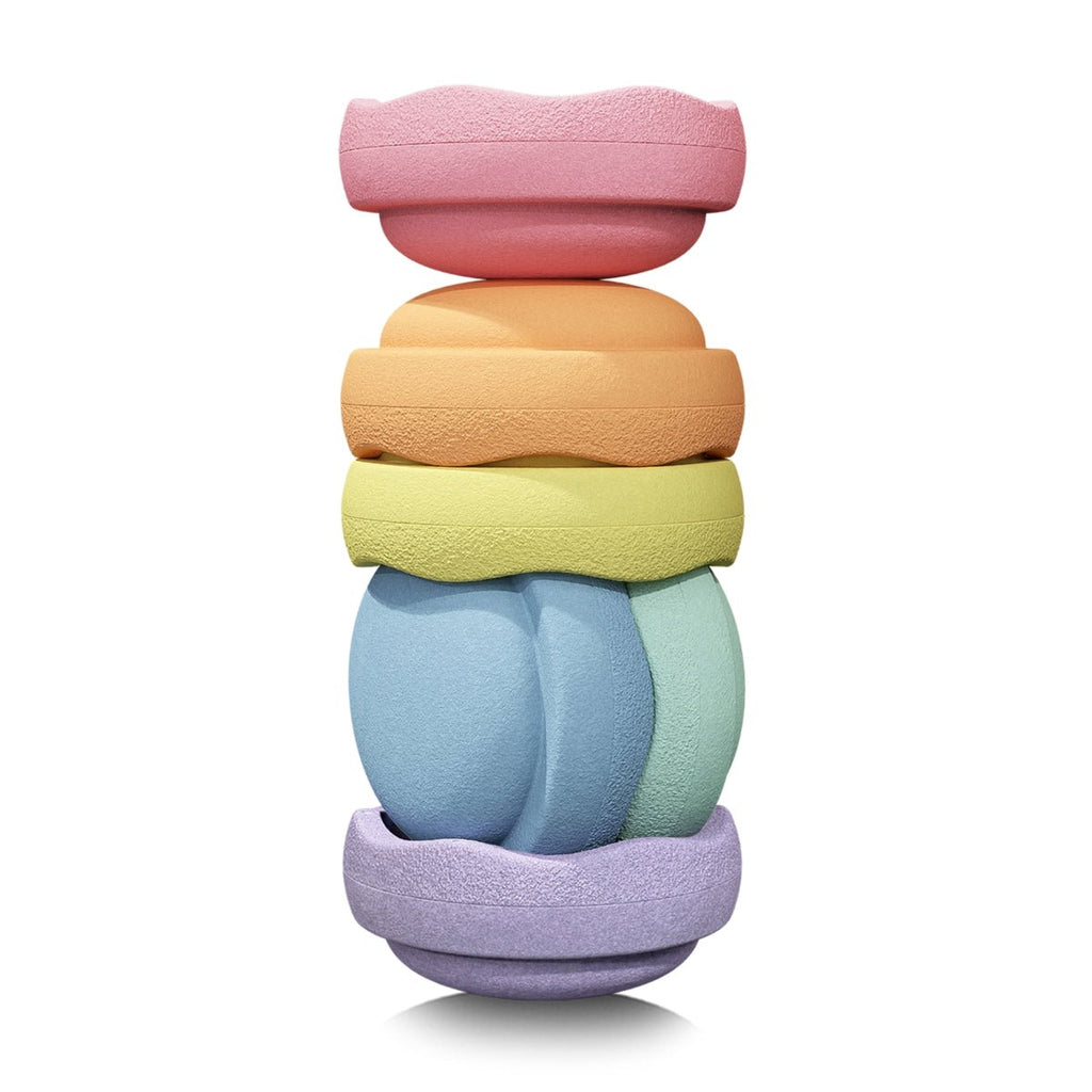 Stapelstein | Stepping Stones - Original (Set of 6, Rainbow Pastel)