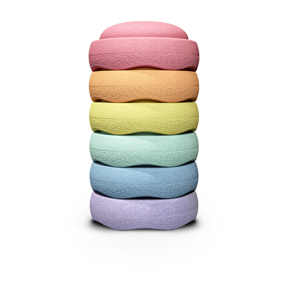 Stapelstein Balance Stepping Stones - Original, Set of 6, Rainbow Pastel from Australia